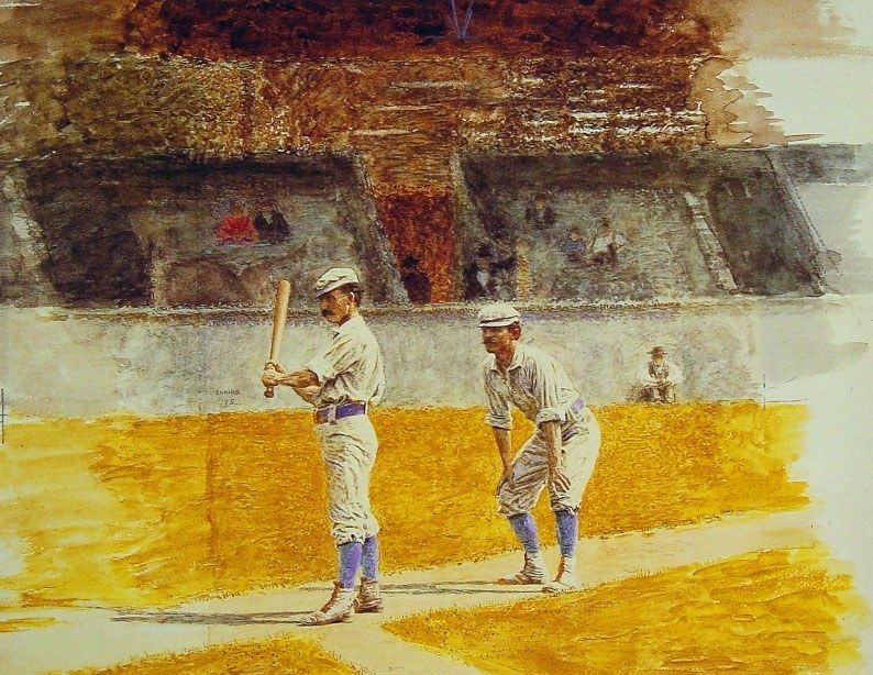 Thomas Eakins Baseball Players Practicing